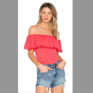 Splendid Off Shoulder Ruffle Top NWT